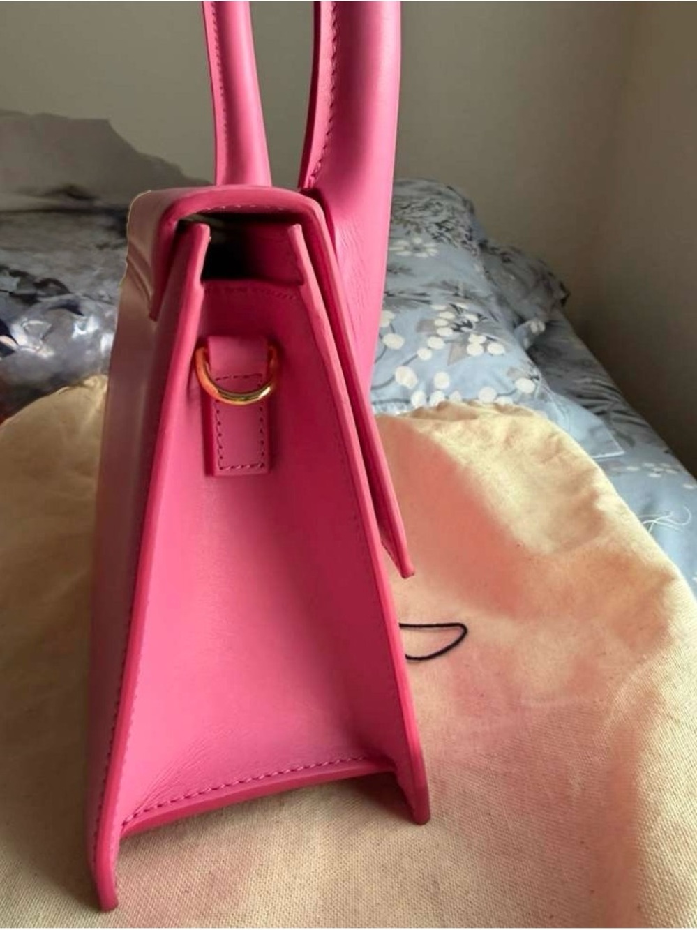 Jacquemus Hot Pink Le Chiquito Top-Handle Bag - Large Size - Picture 2 of 11